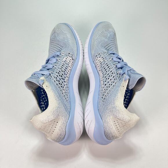 Nike Free RN Flyknit 2018 Hydrogen Blue Running Shoes 942839-402 Women's Size 7 - Picture 7 of 11